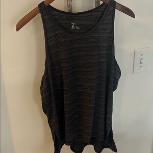 Zella Charcoal Striped Tank Top